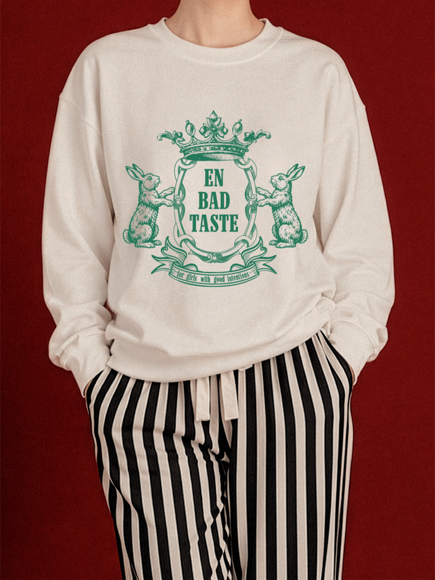 EN BAD TASTE CREST SWEATSHIRT